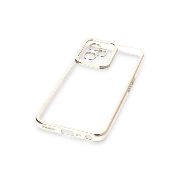 Realme C35 Kılıf Liva Lens Silikon - Beyaz