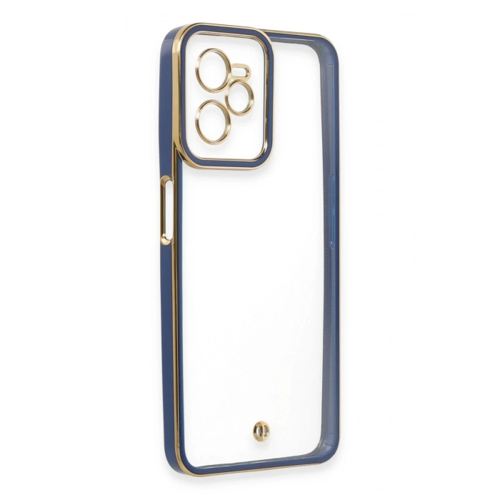 Realme C35 Kılıf Liva Lens Silikon - Mavi