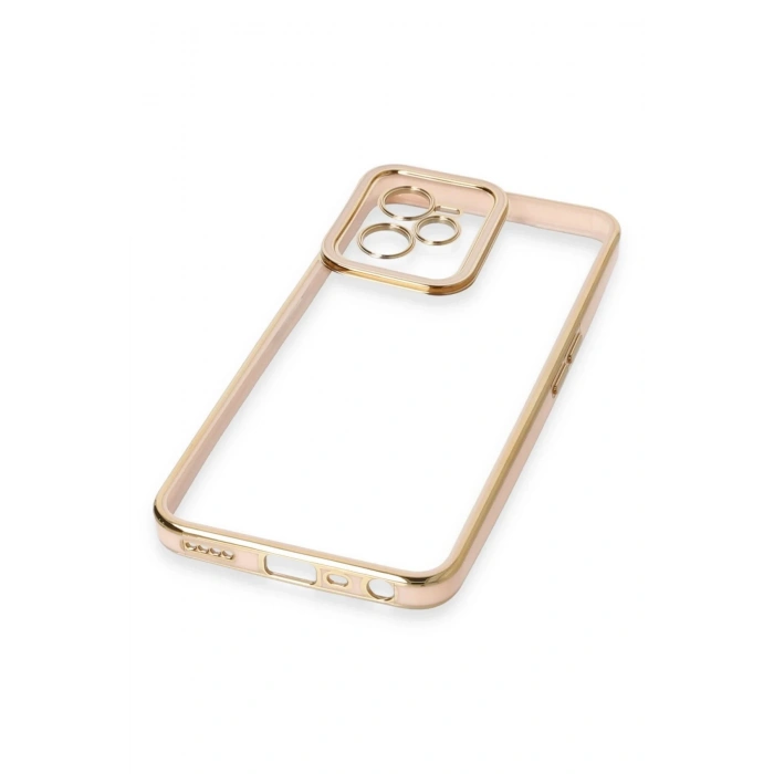 Realme C35 Kılıf Liva Lens Silikon - Pudra