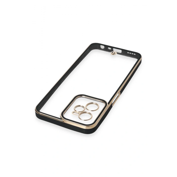 Realme C35 Kılıf Liva Lens Silikon - Siyah