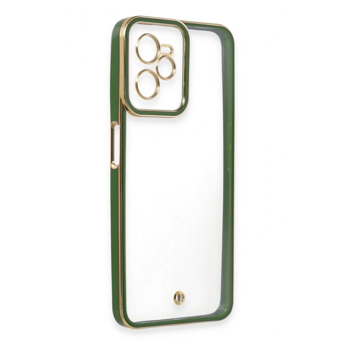 Realme C35 Kılıf Liva Lens Silikon - Yeşil