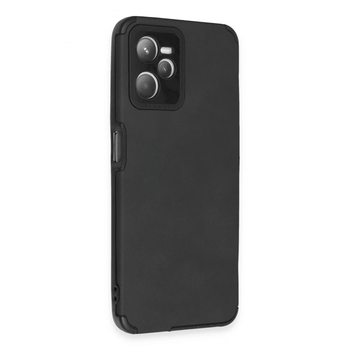 Realme C35 Kılıf Loop Deri Silikon - Siyah