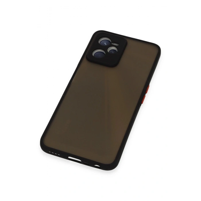 Realme C35 Kılıf Montreal Silikon Kapak - Siyah