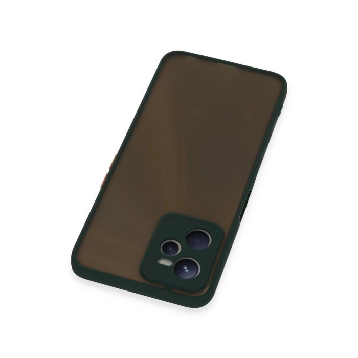 Realme C35 Kılıf Montreal Silikon Kapak - Yeşil