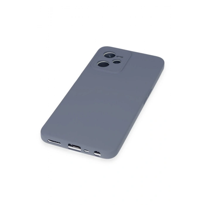 Realme C35 Kılıf Nano içi Kadife Silikon - Gri