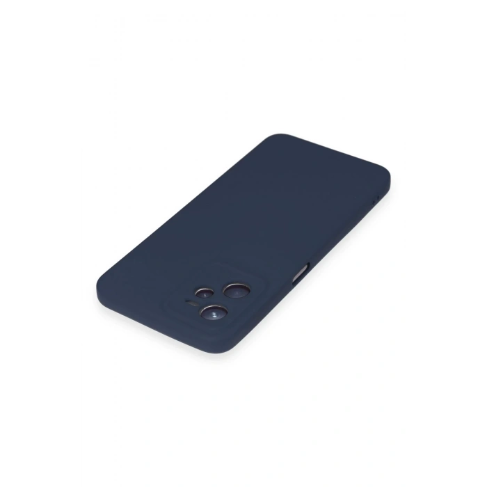 Realme C35 Kılıf Nano içi Kadife Silikon - Lacivert
