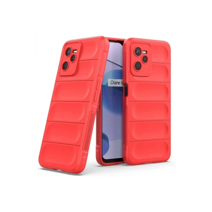 Realme C35 Kılıf Optimum Silikon - Kırmızı