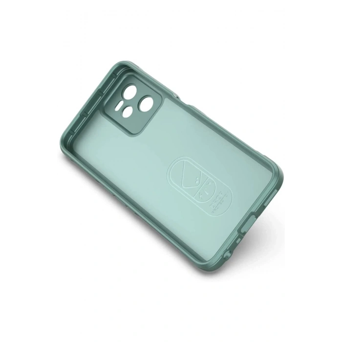 Realme C35 Kılıf Optimum Silikon - Koyu Yeşil