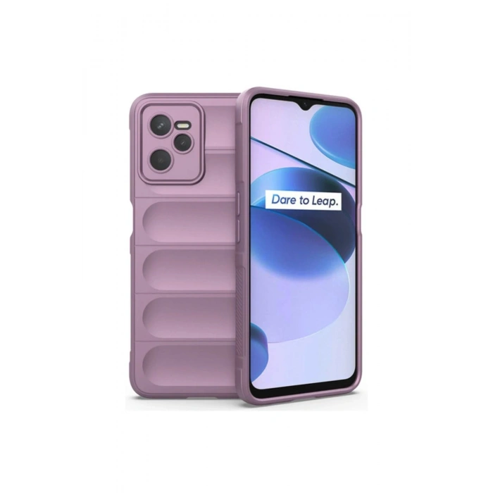 Realme C35 Kılıf Optimum Silikon - Mor