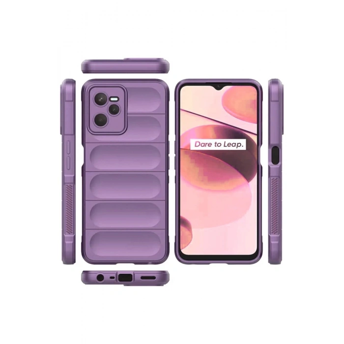 Realme C35 Kılıf Optimum Silikon - Mor