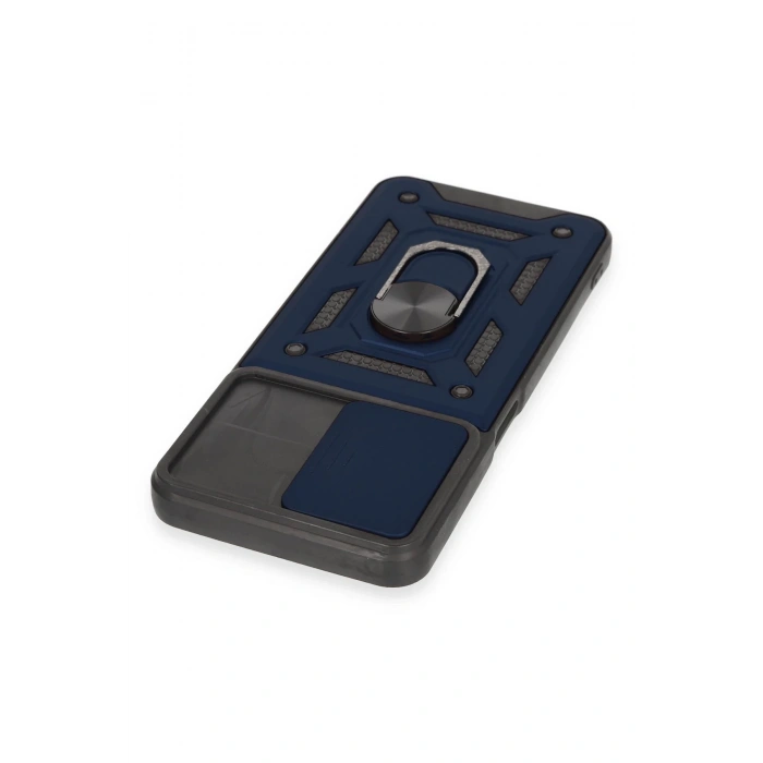 Realme C35 Kılıf Pars Lens Yüzüklü Silikon - Lacivert