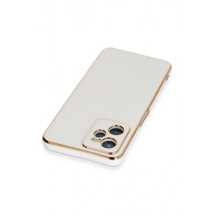 Realme C35 Kılıf Volet Silikon - Beyaz