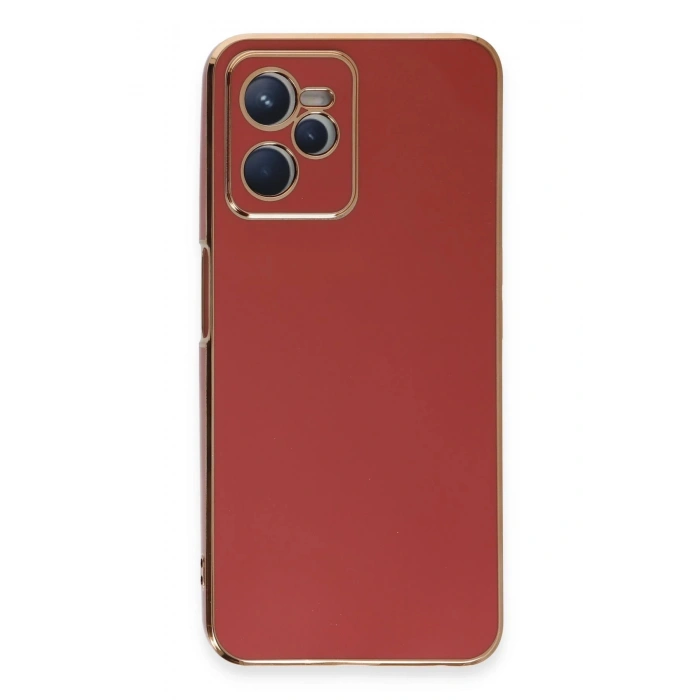 Realme C35 Kılıf Volet Silikon - Kırmızı