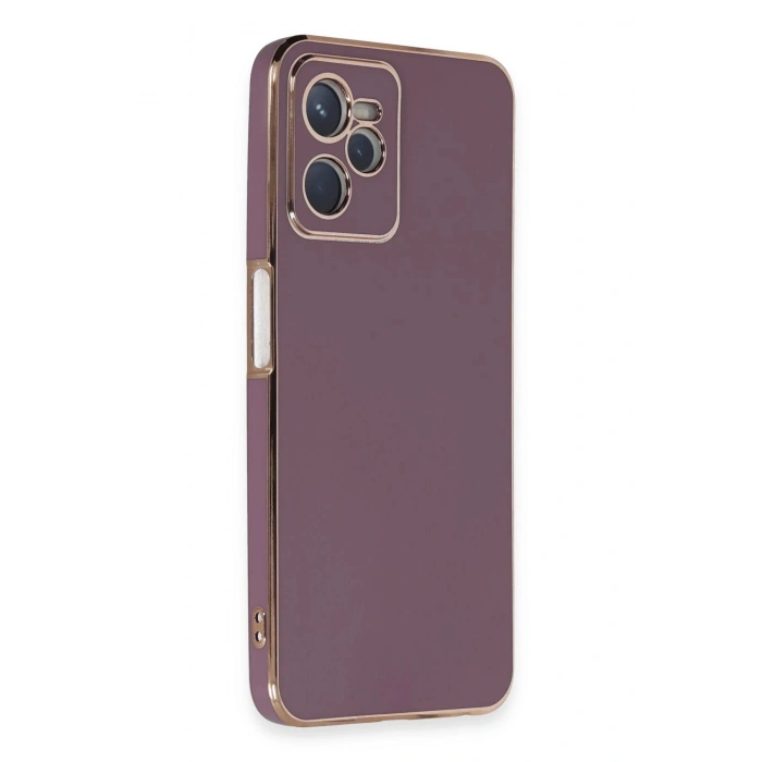 Realme C35 Kılıf Volet Silikon - Mor