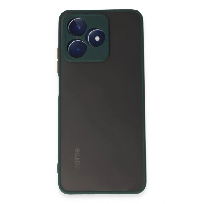 Realme C53 Kılıf Montreal Silikon Kapak - Yeşil