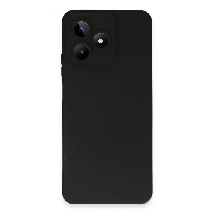 Realme C53 Kılıf Nano içi Kadife Silikon - Siyah