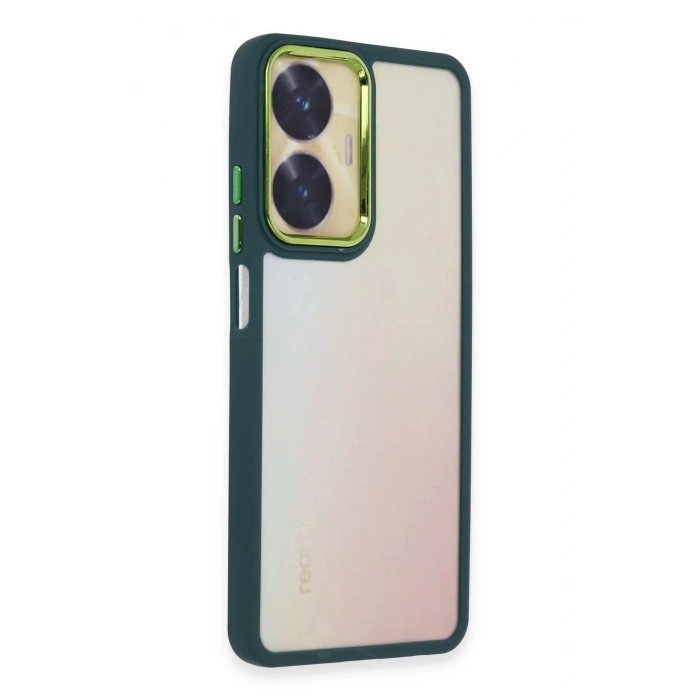 Realme C55 Kılıf Dora Kapak - Haki Yeşil