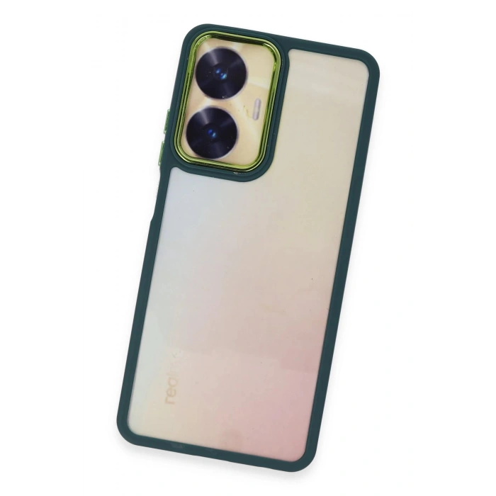 Realme C55 Kılıf Dora Kapak - Haki Yeşil