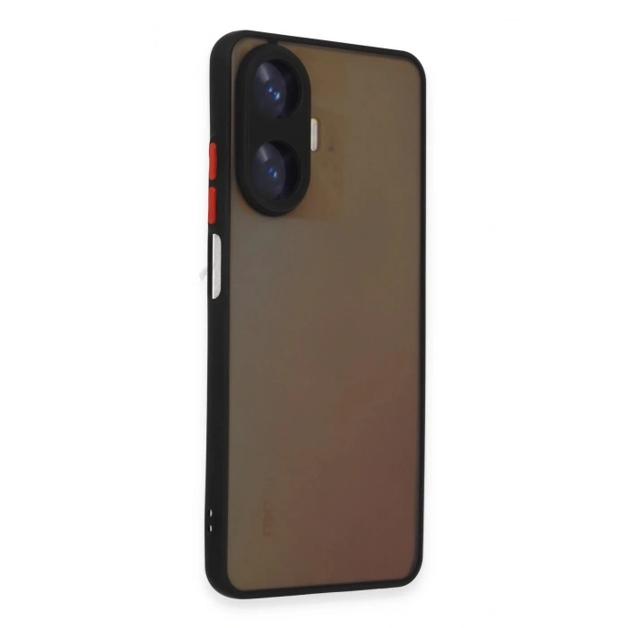 Realme C55 Kılıf Montreal Silikon Kapak - Siyah