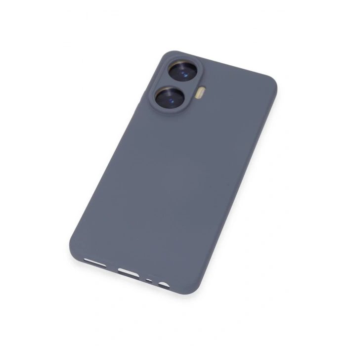 Realme C55 Kılıf Nano içi Kadife Silikon - Gri