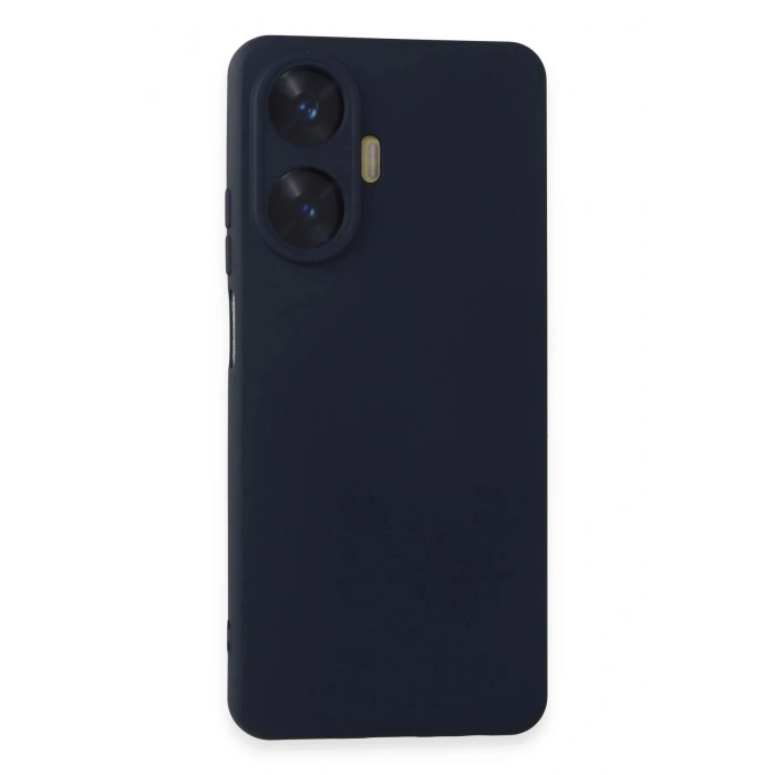 Realme C55 Kılıf Nano içi Kadife Silikon - Lacivert