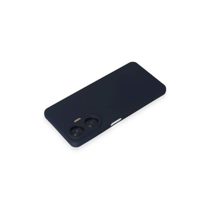 Realme C55 Kılıf Nano içi Kadife Silikon - Lacivert