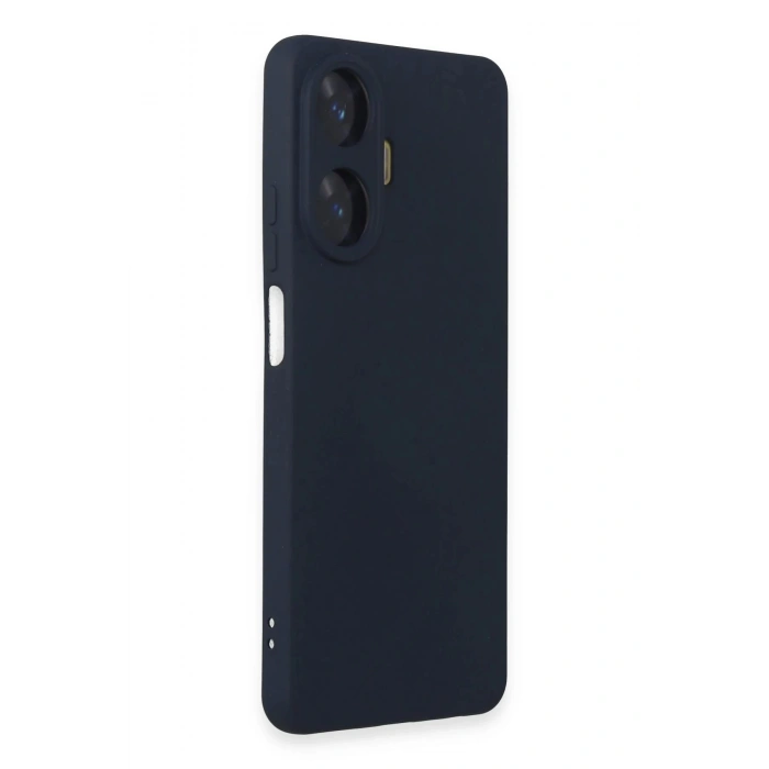 Realme C55 Kılıf Nano içi Kadife Silikon - Lacivert