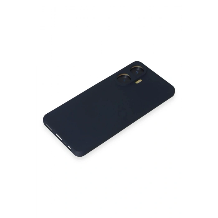 Realme C55 Kılıf Nano içi Kadife Silikon - Lacivert