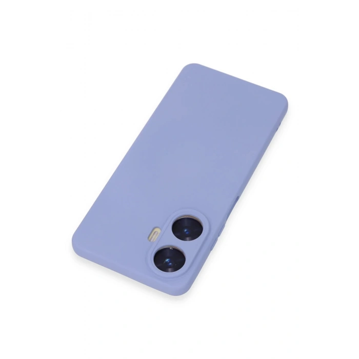Realme C55 Kılıf Nano içi Kadife Silikon - Lila