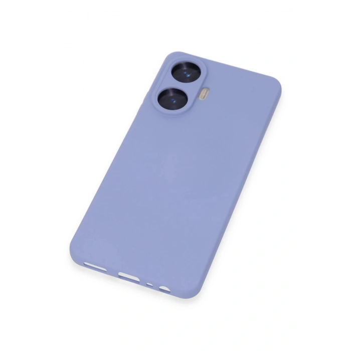 Realme C55 Kılıf Nano içi Kadife Silikon - Lila