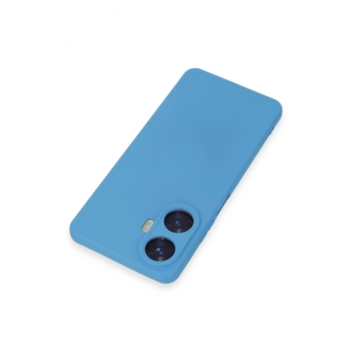 Realme C55 Kılıf Nano içi Kadife Silikon - Mavi