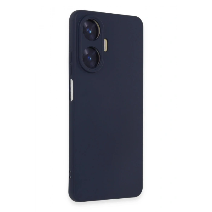 Realme C55 Kılıf Nano içi Kadife Silikon - Mor