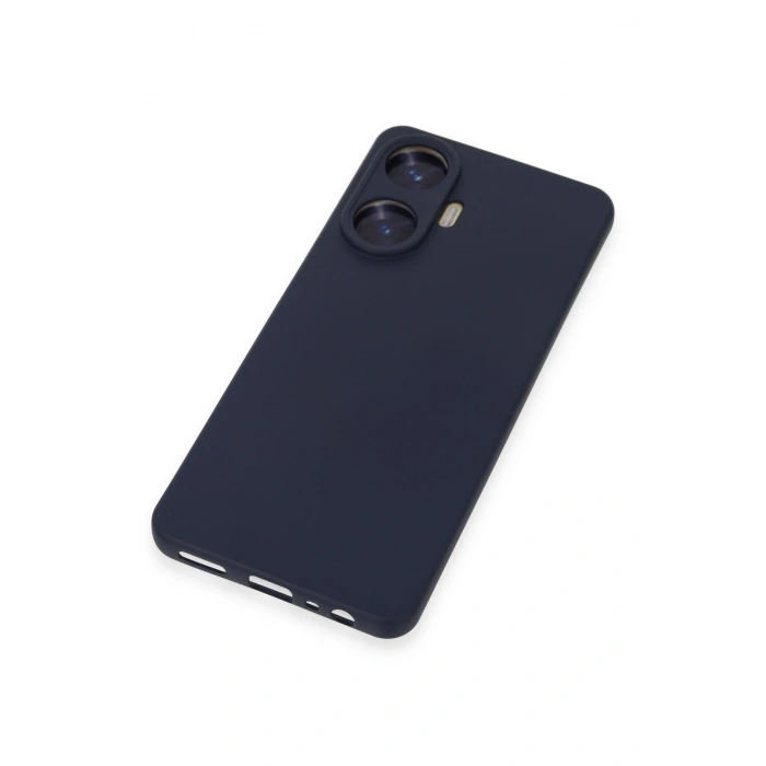 Realme C55 Kılıf Nano içi Kadife Silikon - Mor