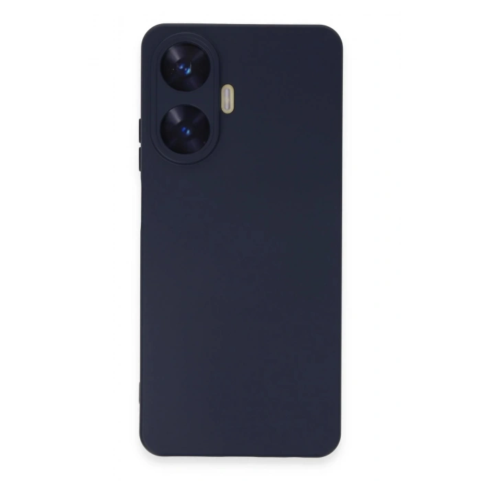 Realme C55 Kılıf Nano içi Kadife Silikon - Mor