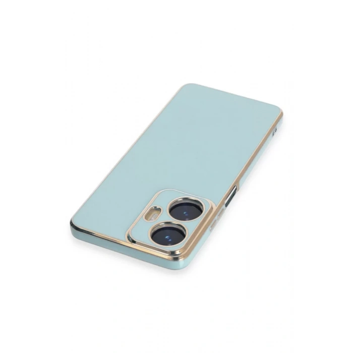 Realme C55 Kılıf Volet Silikon - Açık Yeşil