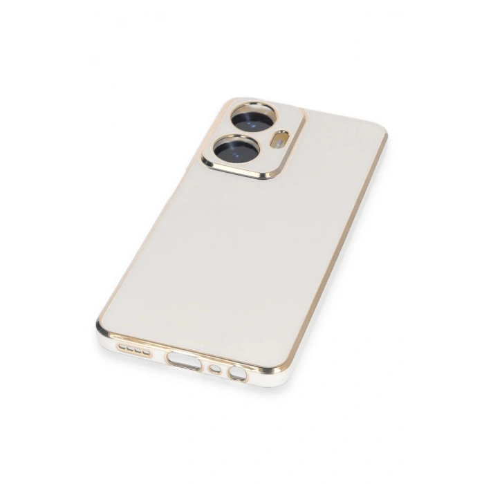 Realme C55 Kılıf Volet Silikon - Beyaz