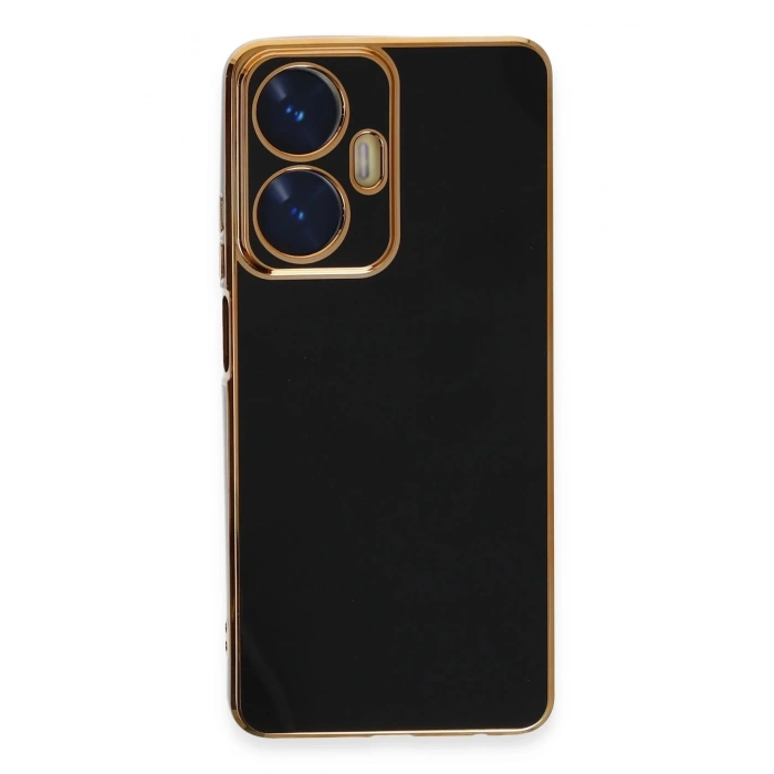 Realme C55 Kılıf Volet Silikon - Siyah