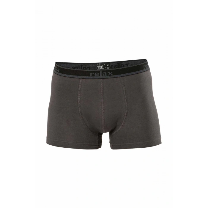 Relax Pamuklu Esnek Erkek Boxer Füme - 1268A