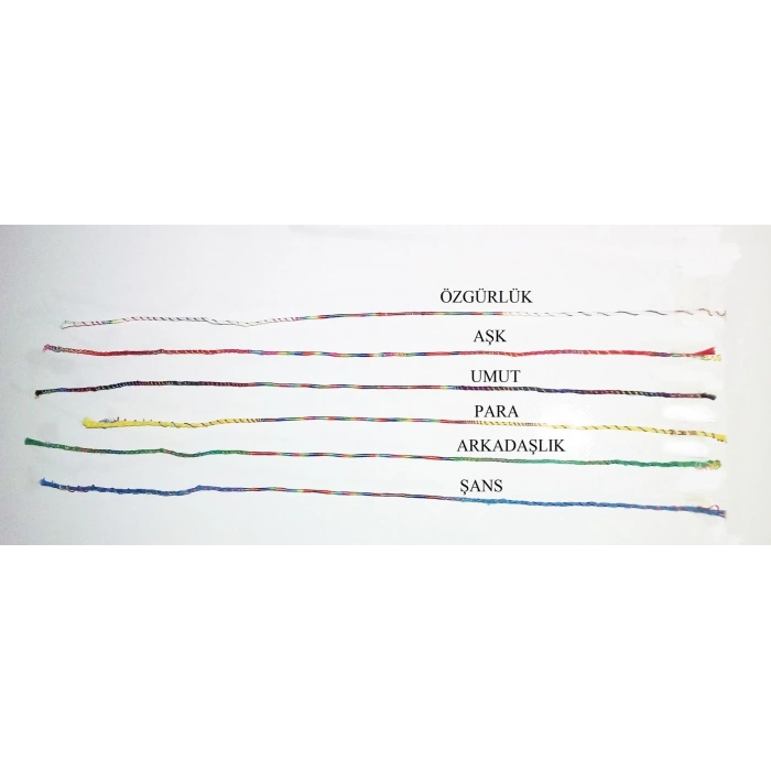 Renkli Şans Bileklikleri ( 6 Adet )