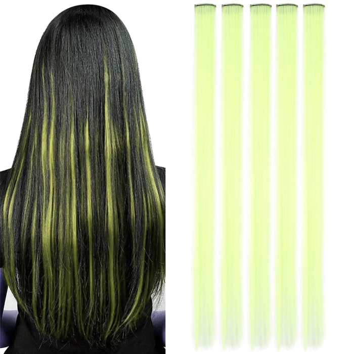 Renkli Sentetik Çıt Çıt - 5 Adet - D04