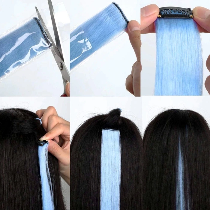 Renkli Sentetik Çıt Çıt - 5 Adet - D07