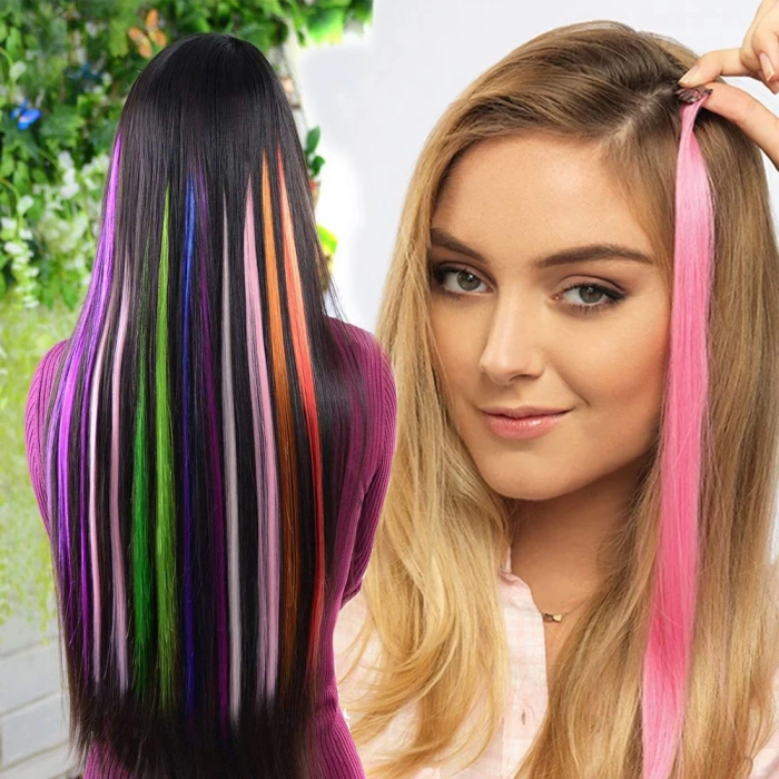 Renkli Sentetik Çıt Çıt - 5 Adet - D15