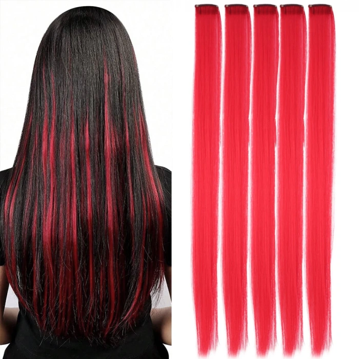 Renkli Sentetik Çıt Çıt - 5 Adet - D21