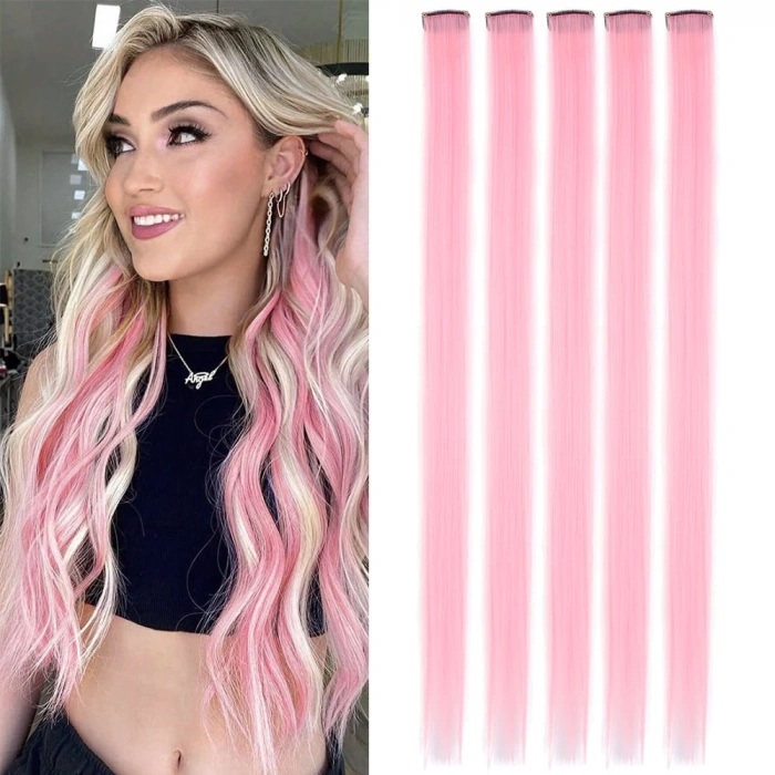 Renkli Sentetik Çıt Çıt - 5 Adet - D30