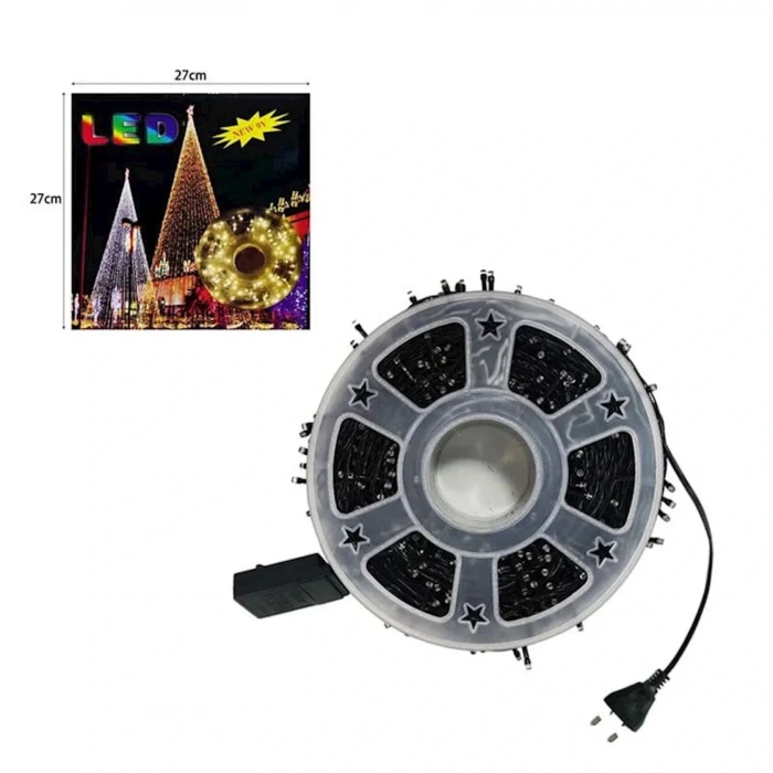 Renkli Vip Profesyonel 25 Metre Renkli LED Işık 220V Fişli Renkli (4887)