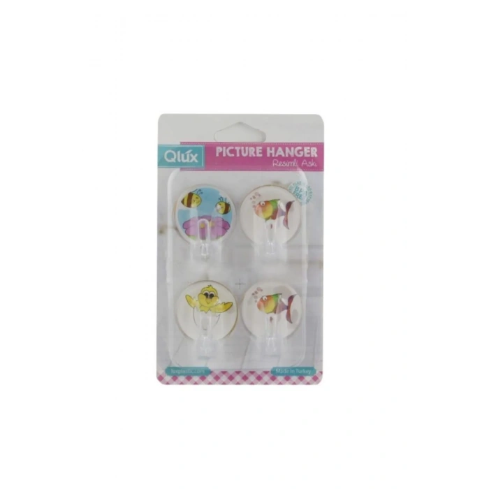 Resimli Yapışkanlı 4 Lü Askı -L638