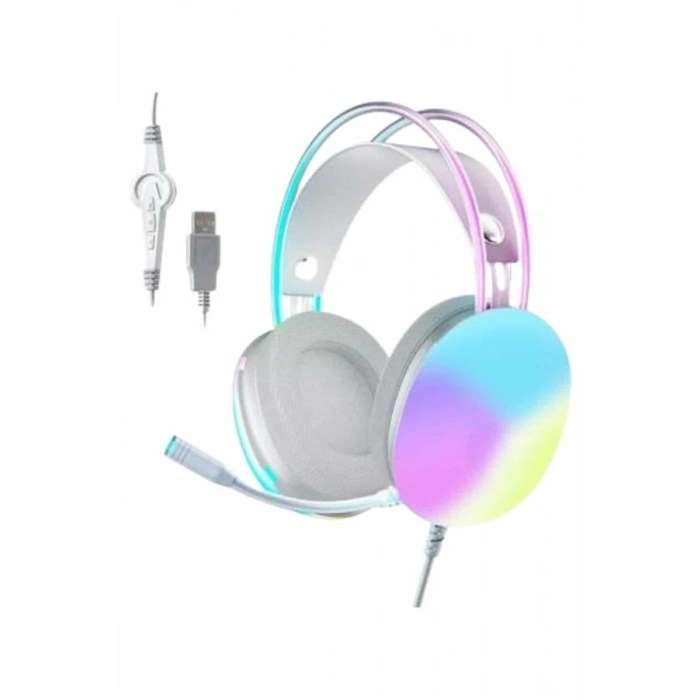 Rgb Işıklı Yüksek Ses Kaliteli Kablosuz Kulak Üstü Bluetooth Kulaklık