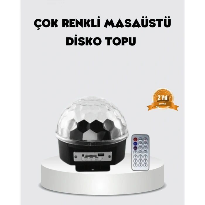 Rgb Led Disko Topu Projektör – Ev Partileri Doğum Günleri Ve Eğlence İçin Işık Şovu