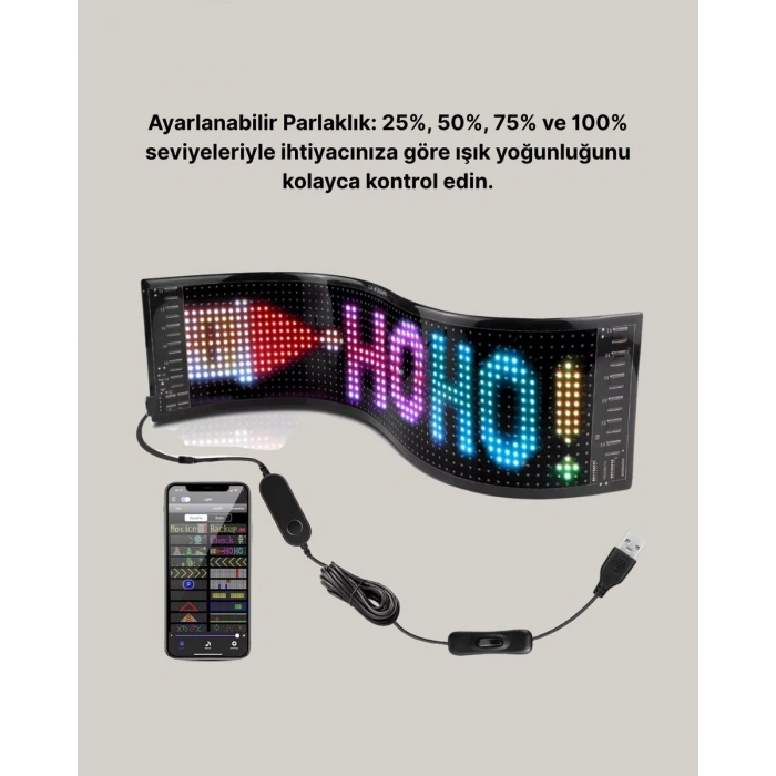 Rgb Led Panel Renkli Işık Efektli Dekoratif Aydınlatma