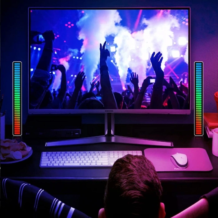 RGB Sese Duyarlı Taşınabilir Ekolayzer LED Çubuk